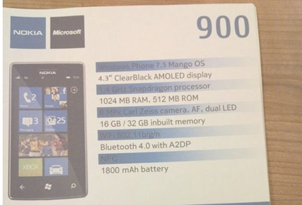 Nokia Lumia 900 CES 2012