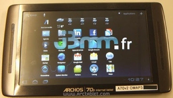 archos 70b internet tablet foto2