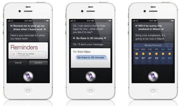 Siri para el iPhone 4 no es seguro y roba información personal