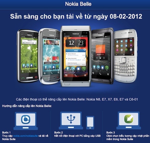 nokia belle lanzamiento 8 febrero