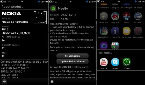 nokia n9 meego actualizacion pr12
