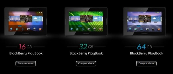 BlackBerry PlayBook iguala el precio de todas sus versiones