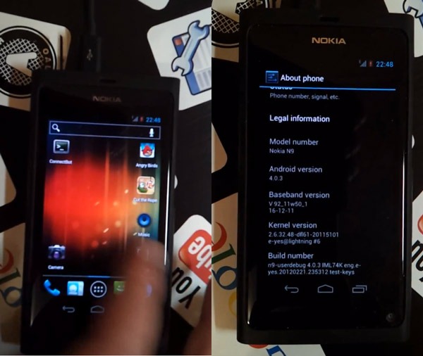 Nokia N9 Android 4.0