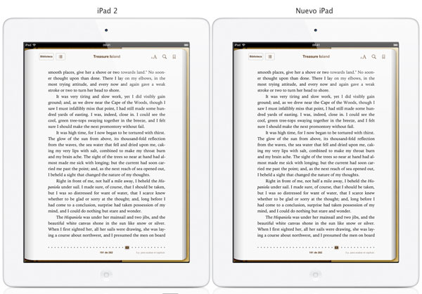 Comparativa: iPad 2 Vs nuevo iPad (2012)