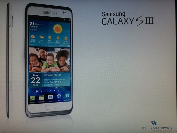 Samsung confirma más caracterí­sticas del Samsung Galaxy S3