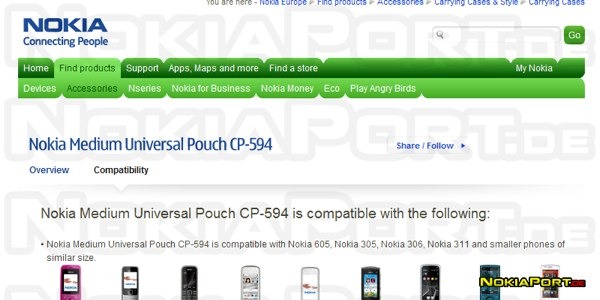nokia 306 funda compatible