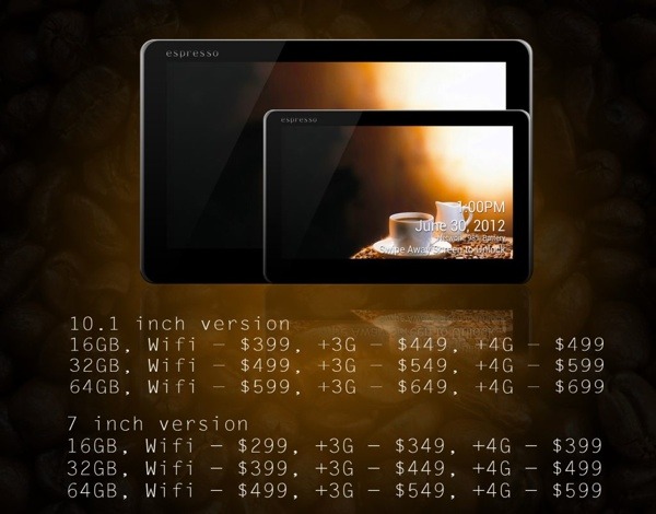 samsung espresso tablets conceptos