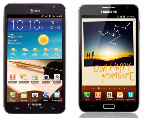 samsung galaxy note version europea usa
