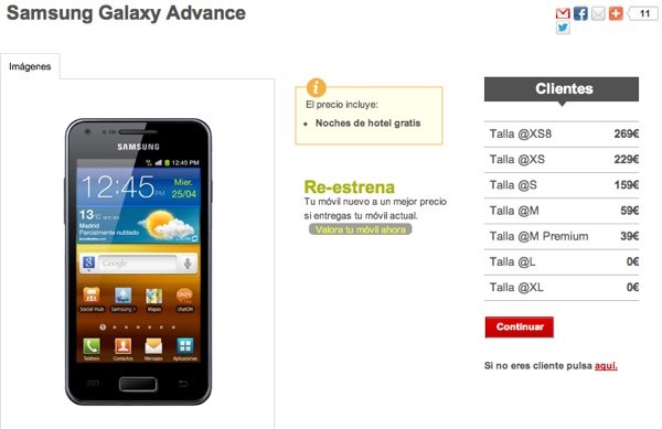 samsung galaxy s advance vodafone imagen2