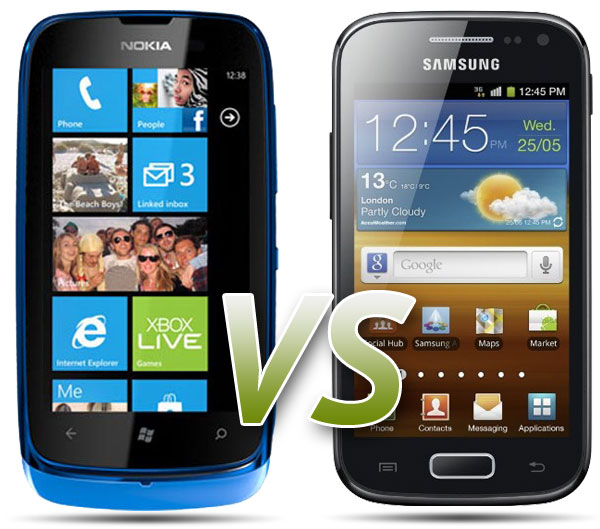 Comparativa: Nokia Lumia 610 Vs Samsung Galaxy Ace 2