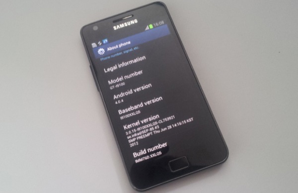 Android 4.0.4 empieza a llegar al Samsung Galaxy S2 oficialmente