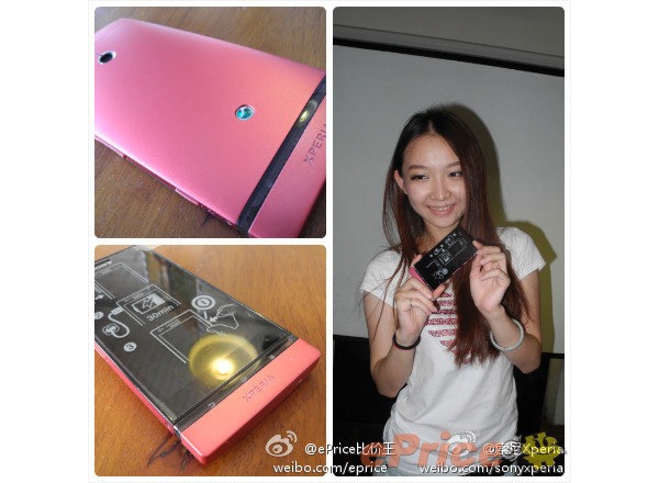 Sony Xperia P rosa