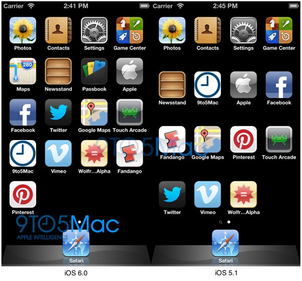 iOS 6 iPhone 5
