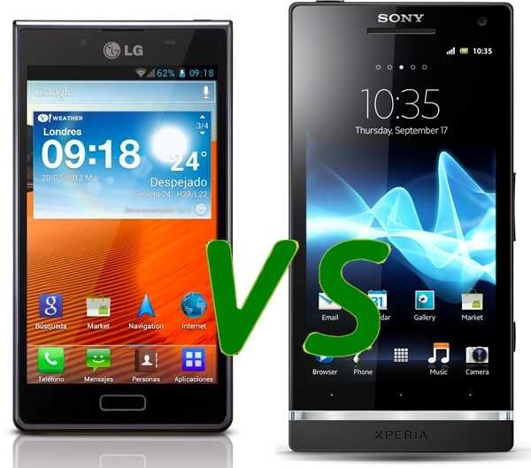 Comparativa: LG Optimus L7 vs Sony Xperia S