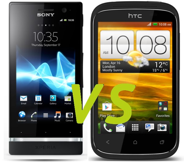 Comparativa: Sony Xperia U vs HTC Desire C