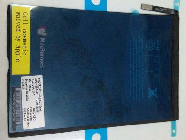 Filtrada la batería del iPad Mini 3 iPad Mini