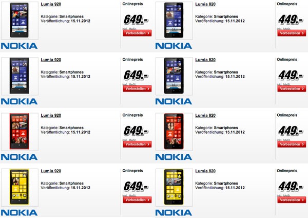 Nokia Lumia 920 y Nokia Lumia 820