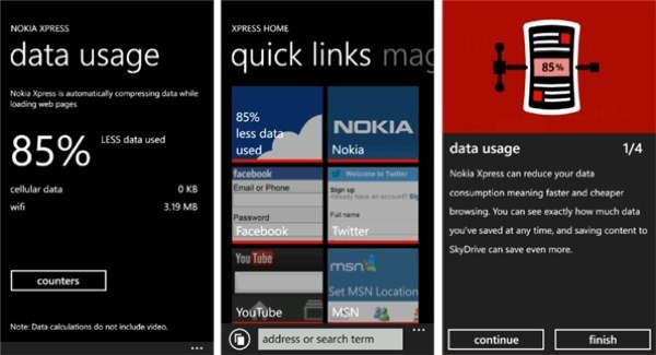 Nokia Xpress, nuevo navegador para los Nokia Lumia