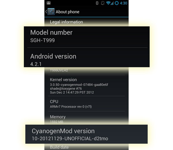 samsung galaxy s3 android 4.2