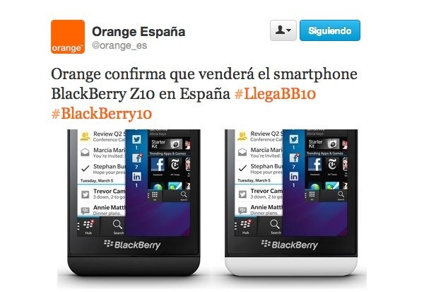 blackberry z10 orange