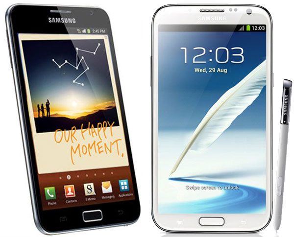 Las 5 grandes diferencias entre los Samsung Galaxy Note 2 y Galaxy Note