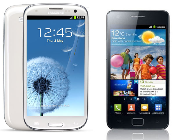 Las 5 grandes diferencias entre los Samsung Galaxy S3 y Galaxy S2