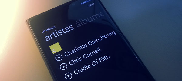 Nokia Lumia 920 música
