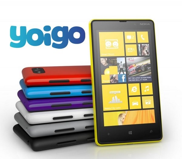 Nokia Lumia 820, tarifas con Yoigo