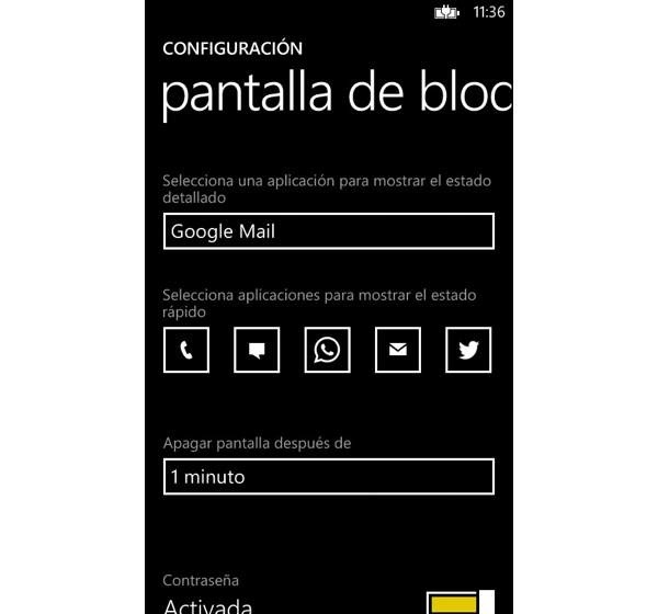 nokia lumia 520 pantalla bloqueo configuracion 4