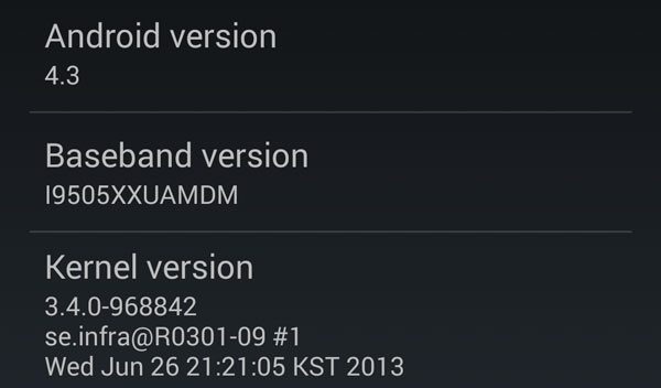 Aparecen las primeras capturas de Android 4.3