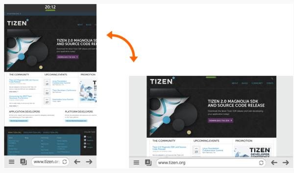 navegador internet samsung tizen