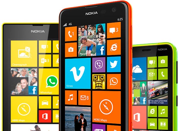Diferencias entre los Nokia Lumia 625, Lumia 620 y Lumia 520