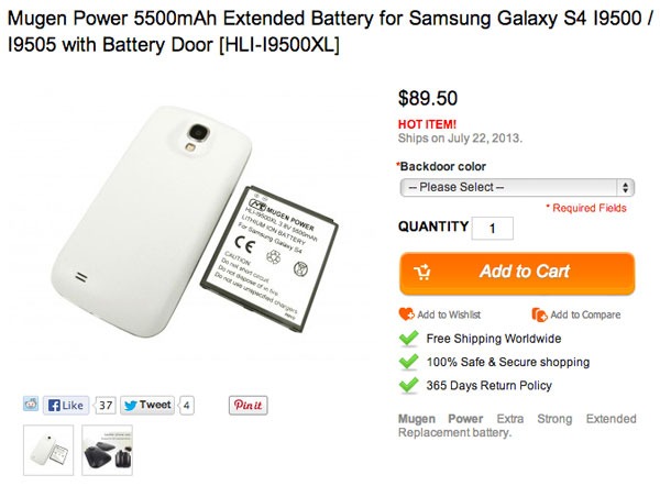 Samsung Galaxy S4 Mugen Power