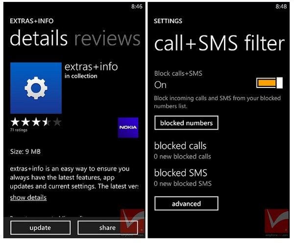 Los Nokia Lumia añaden un filtro para bloquear llamadas y SMS