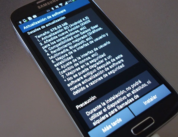 Samsung Galaxy S4 Android 4.3 Jelly Bean