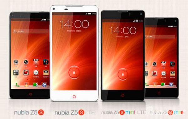ZTE presenta los ZTE Nubia Z5S y ZTE Nubia Z5S Mini
