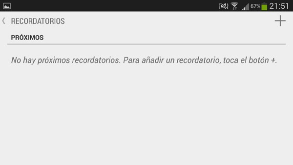 Establecer recordatorios en Google Now