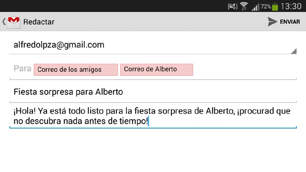 Cancelar correo electrónico enviado en Gmail desde Android
