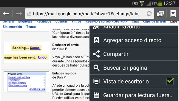 Cancelar correo electrónico enviado en Gmail desde Android