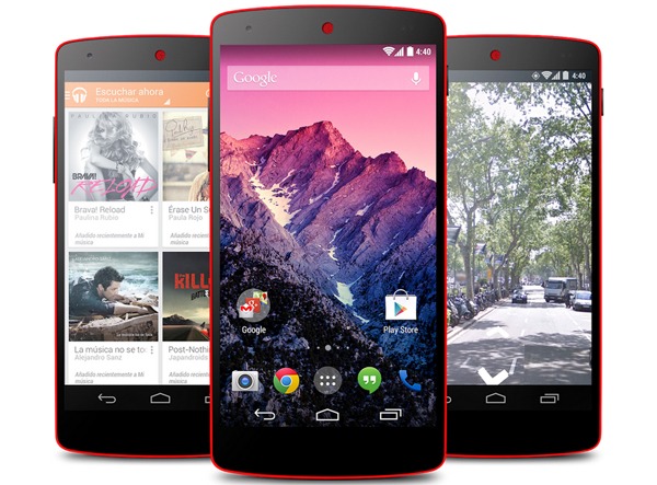 El Nexus 5 ya está disponible en color rojo