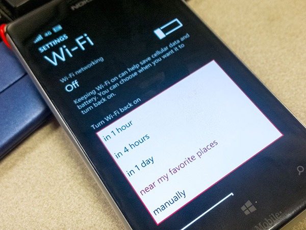 Cómo hacer que el WiFi se encienda automáticamente en Windows Phone 8.1