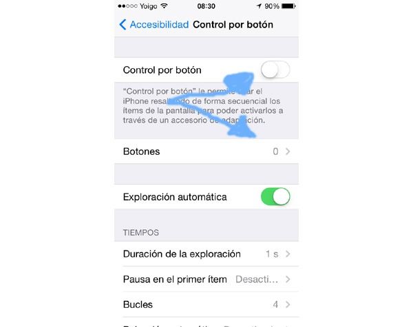 Controlar un iPhone con movimientos de cabeza