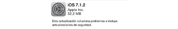 Cómo solucionar el problema del bloqueo al instalar la actualización de iOS 7.1.2