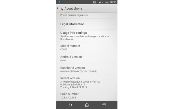 Actualización de Android 4.4.4 para el Sony Xperia Z