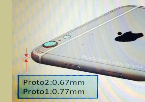La cámara del iPhone 6 sobresaldrí­a 0.67 milí­metros por encima de la carcasa trasera