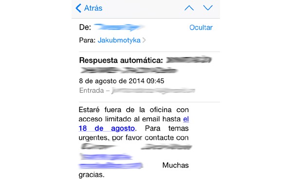 Configurar respuesta automática en Gmail