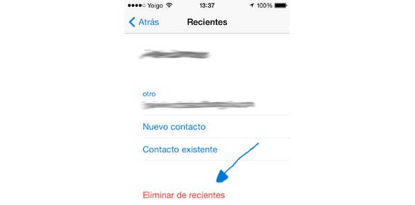 Remover sugerencias de nombres en el Correo de iOS