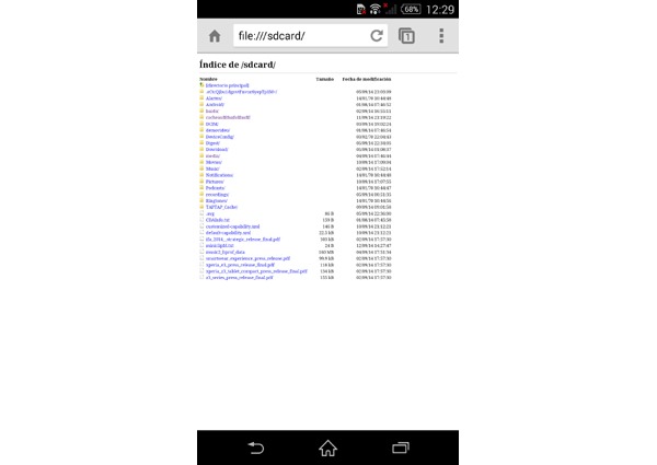 Truco para acceder a los archivos de un móvil Android desde el navegador