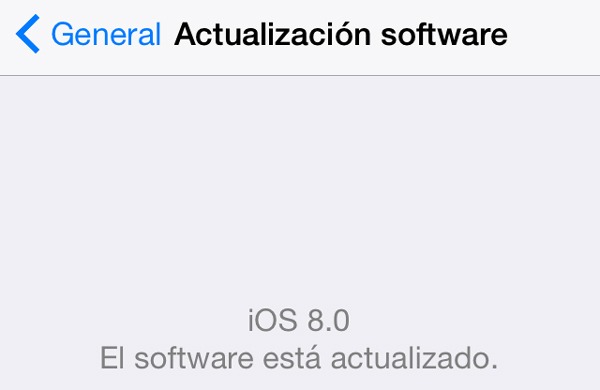 Problemas con la actualización de iOS 8.0.1