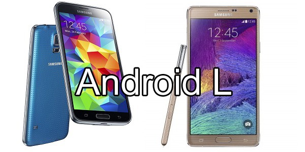 Actualización de Android L para el Samsung Galaxy S5 y el Note 4